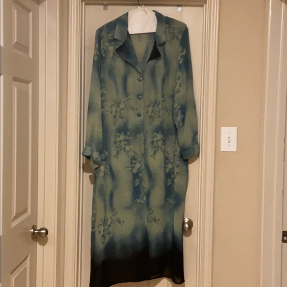 2 piece long jacket & dress suit